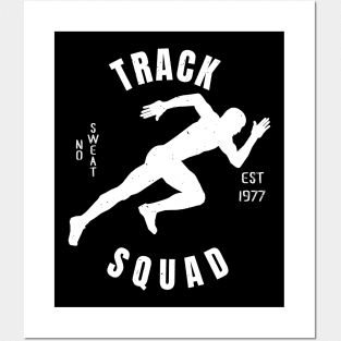 Mens Athletics Track Squad Athlete Gift Posters and Art